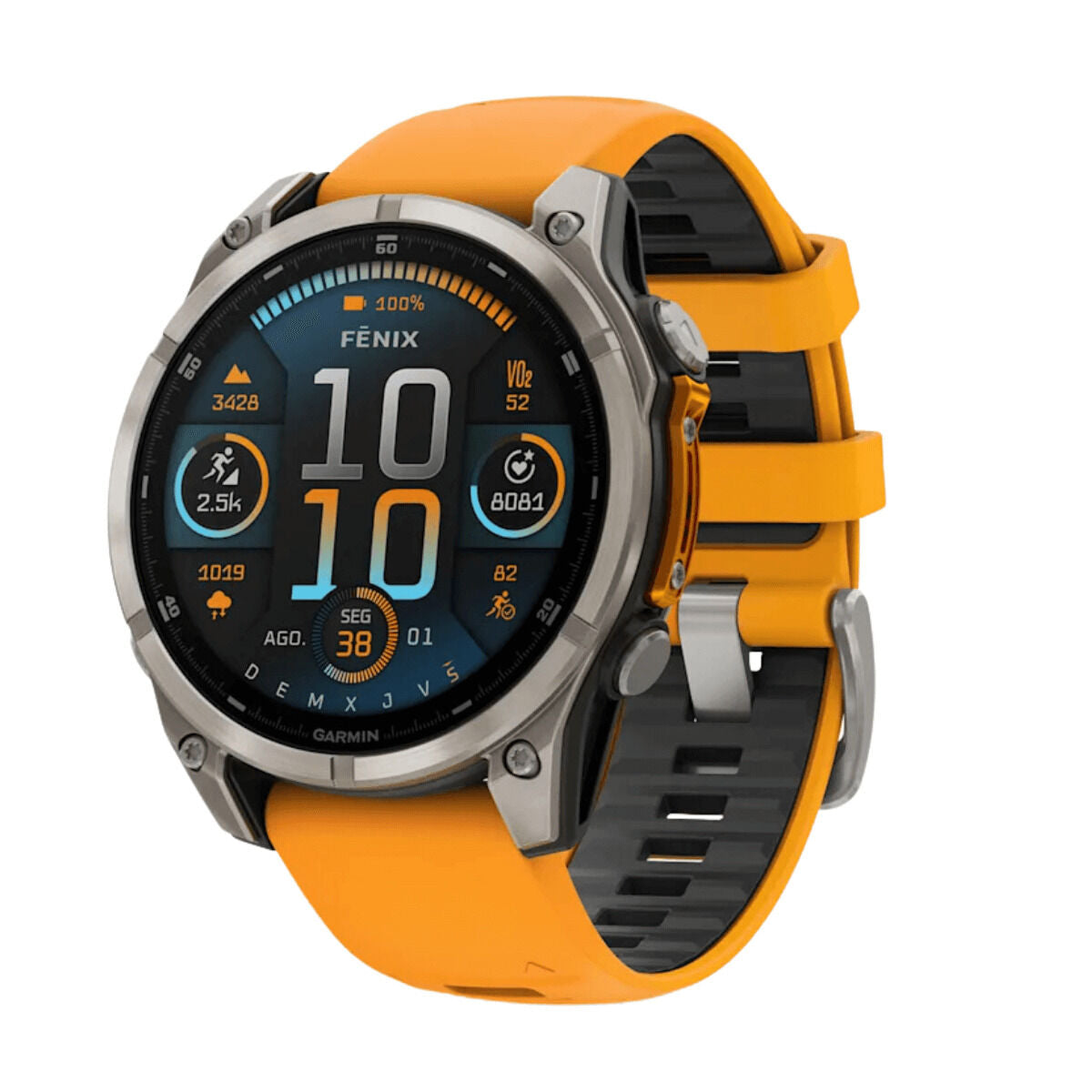 Smartklocka GARMIN Fénix 8 AMOLED Orange 1,4" Ø 46 mm Ø 47 mm