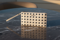 Michael Kors vit kuvertväska i läder