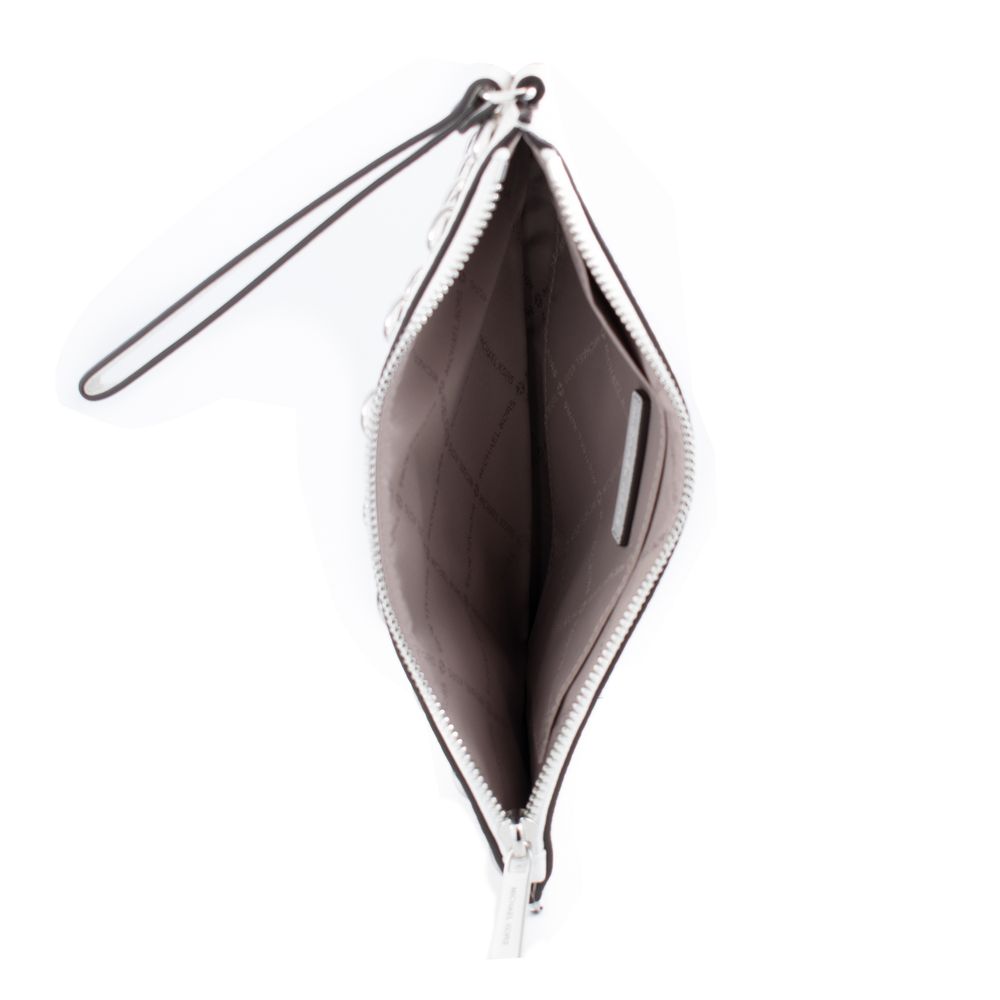 Michael Kors vit kuvertväska i läder