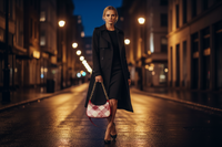 Michael Kors flerfärgad axelväska i kanvas