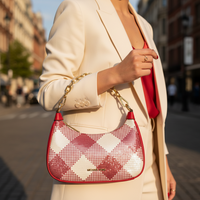 Michael Kors flerfärgad axelväska i kanvas