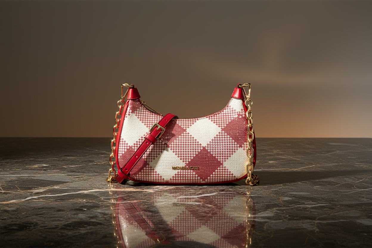 Michael Kors flerfärgad axelväska i kanvas