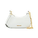 Michael Kors vit läderaxelväska