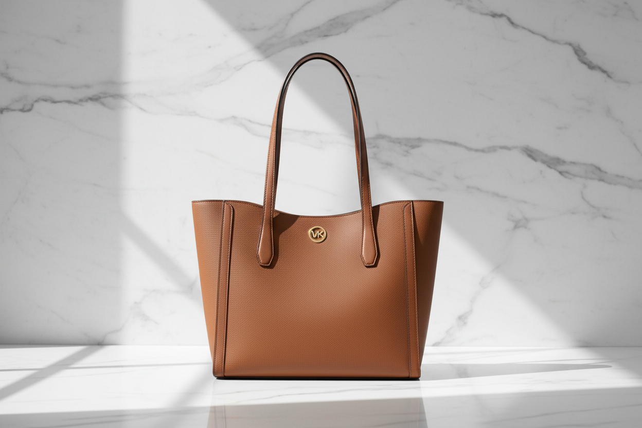 Michael Kors brun tygväska