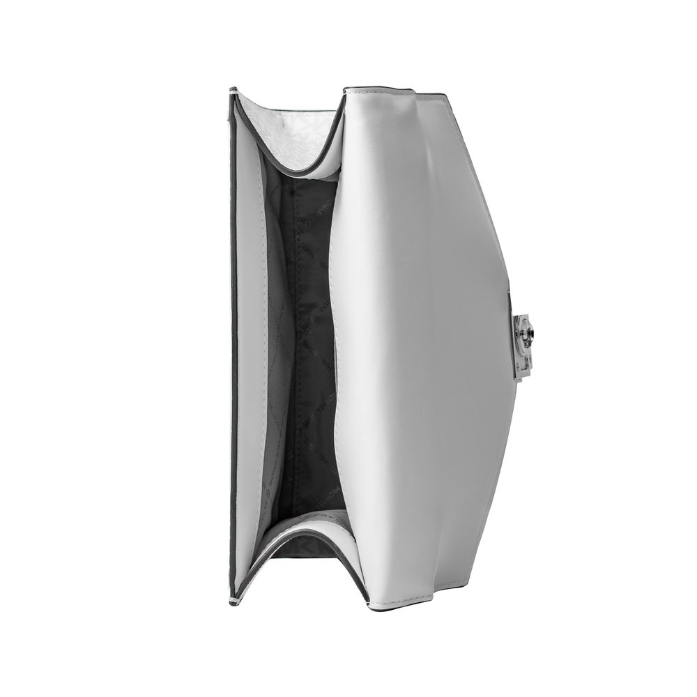 Michael Kors vit axelväska i canvas