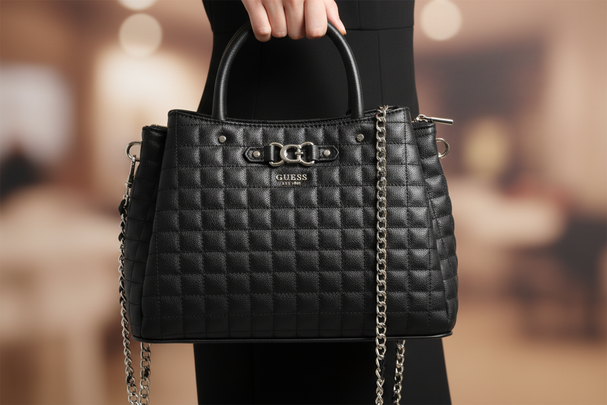 Guess Jeans svart handväska för kvinnor