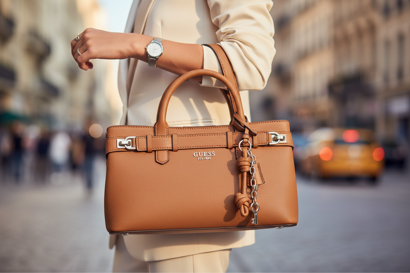 Guess Jeans Marrone Damhandväska