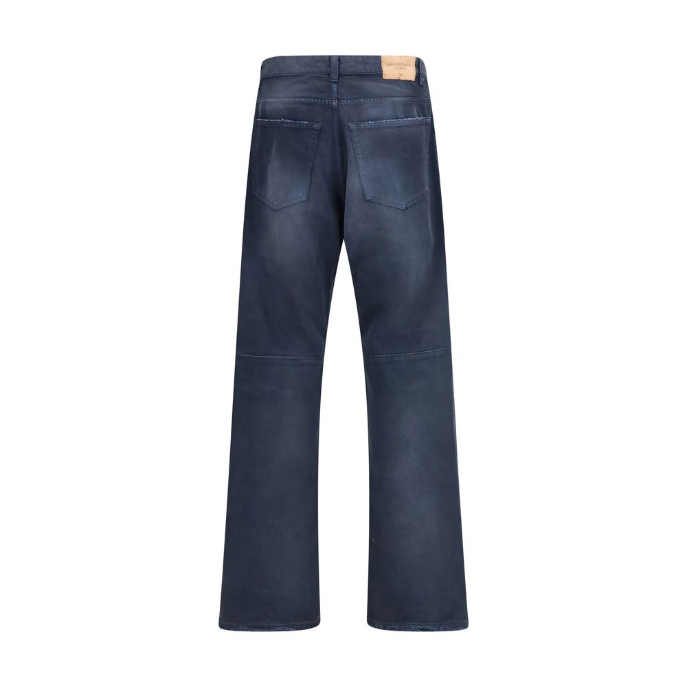 Balenciaga Blå Bomull Jeans Med Relaxed Fit