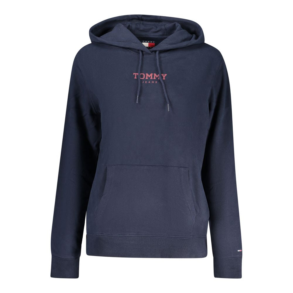 Tommy Hilfiger Blå Bomulls Hoodie för Dam