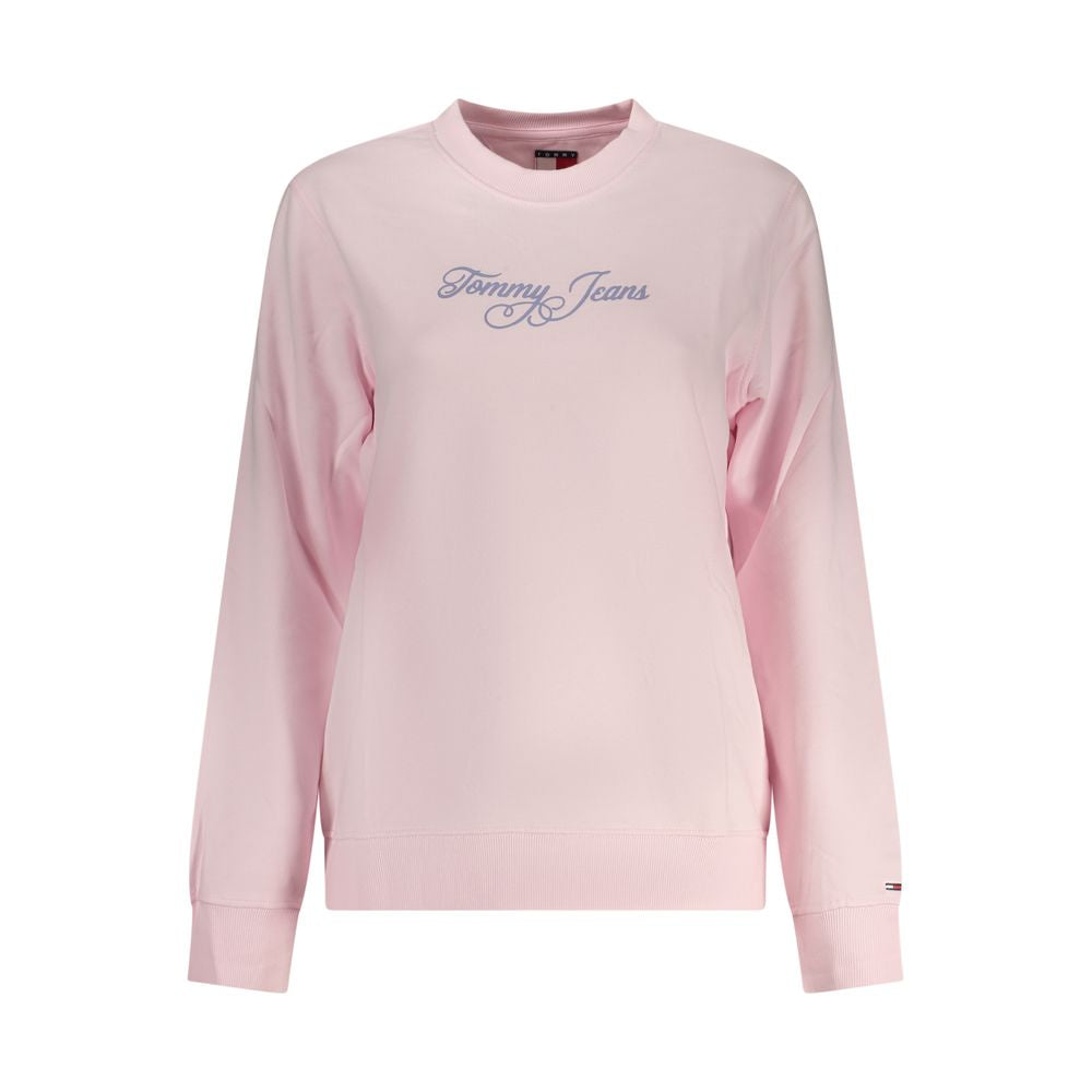 Tommy Hilfiger Rosa bomulls-tröja för kvinnor