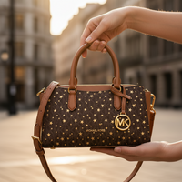 Michael Kors brun canvasväska