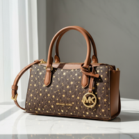 Michael Kors brun canvasväska