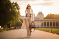 Michael Kors brun canvasväska