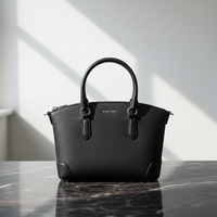 Michael Kors svart Bos Taurus-handväska i kalvläder