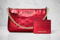 Michael Kors flerfärgad kuvertväska i kanvas