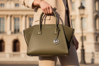 Michael Kors Grön Läderväska