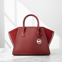 Michael Kors Röd Läderhandväska