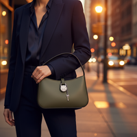 Michael Kors Grön Läderväska