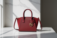 Michael Kors Röd Läderhandväska