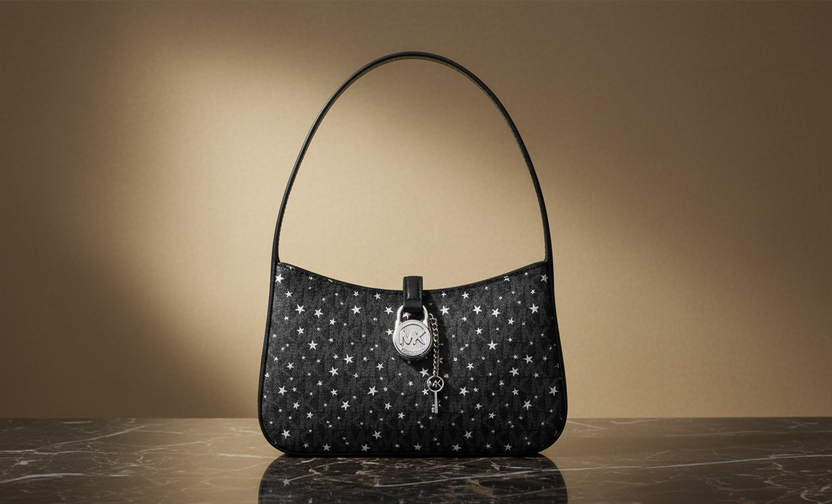 Michael Kors svart tygväska