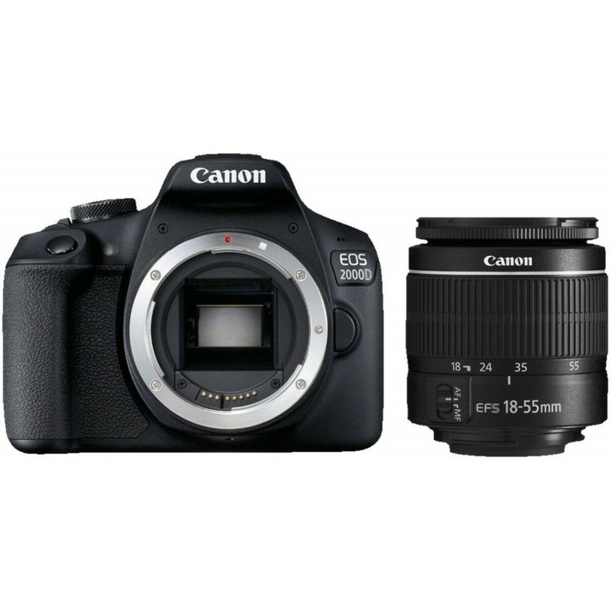 Digitalkamera Canon 2000D + EF-S 18-55mm Svart 24 MP 3"