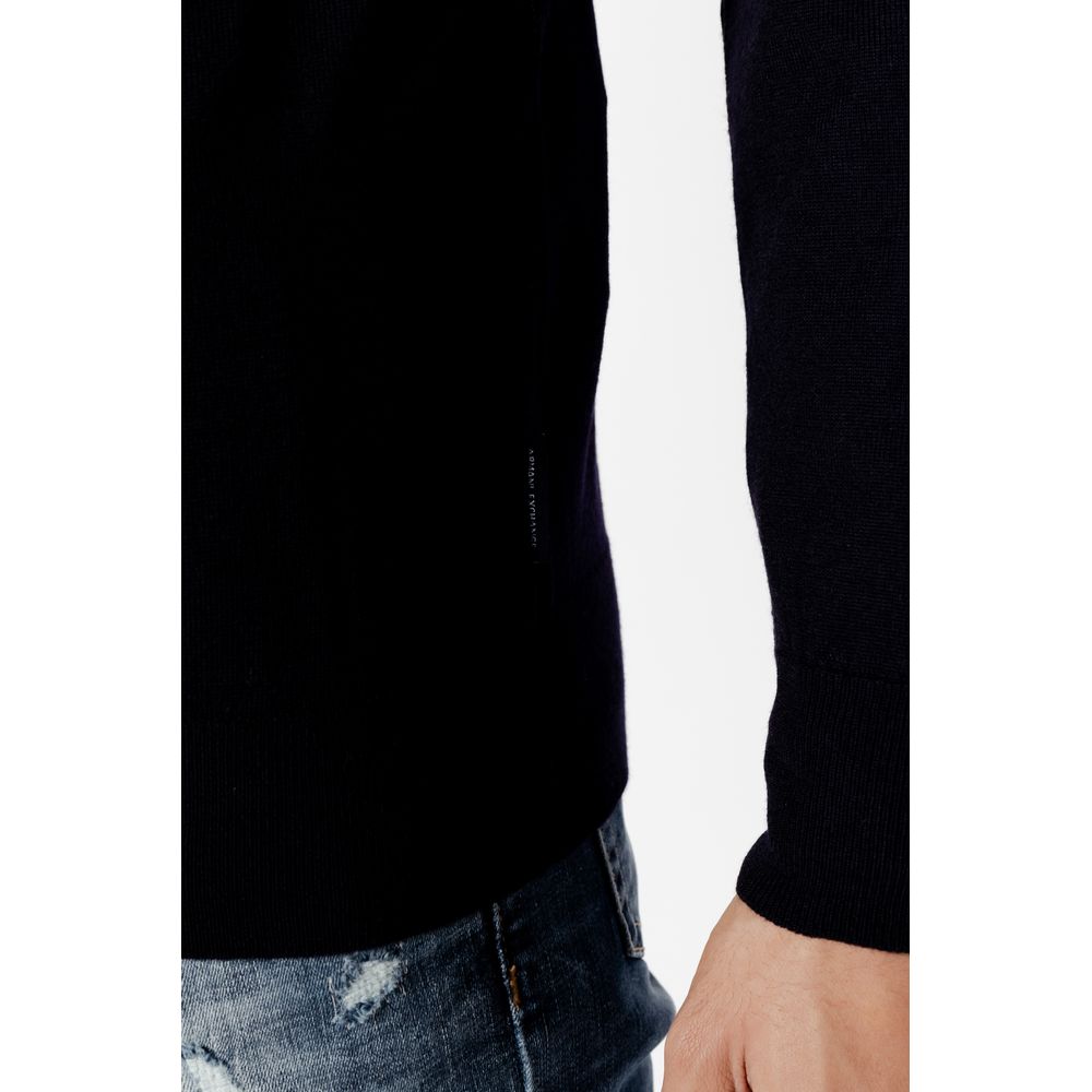 Armani Exchange blå ulltröja