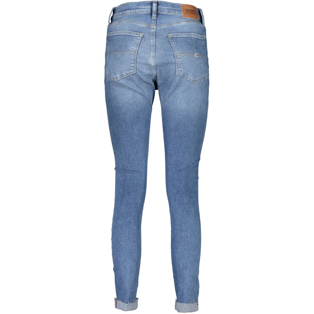 Tommy Hilfiger Azzurro Cotton Skinny Jeans för Dam