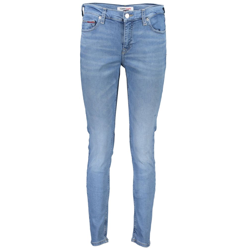 Tommy Hilfiger Azzurro Cotton Skinny Jeans för Dam