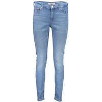 Tommy Hilfiger Azzurro Cotton Skinny Jeans för Dam