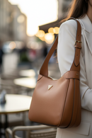 Guess Jeans Marrone Damhandväska