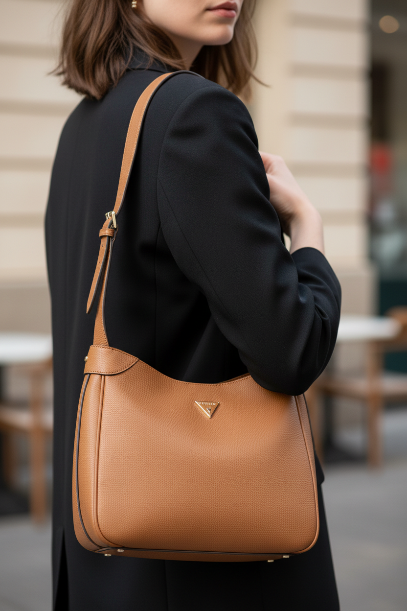 Guess Jeans Marrone Damhandväska