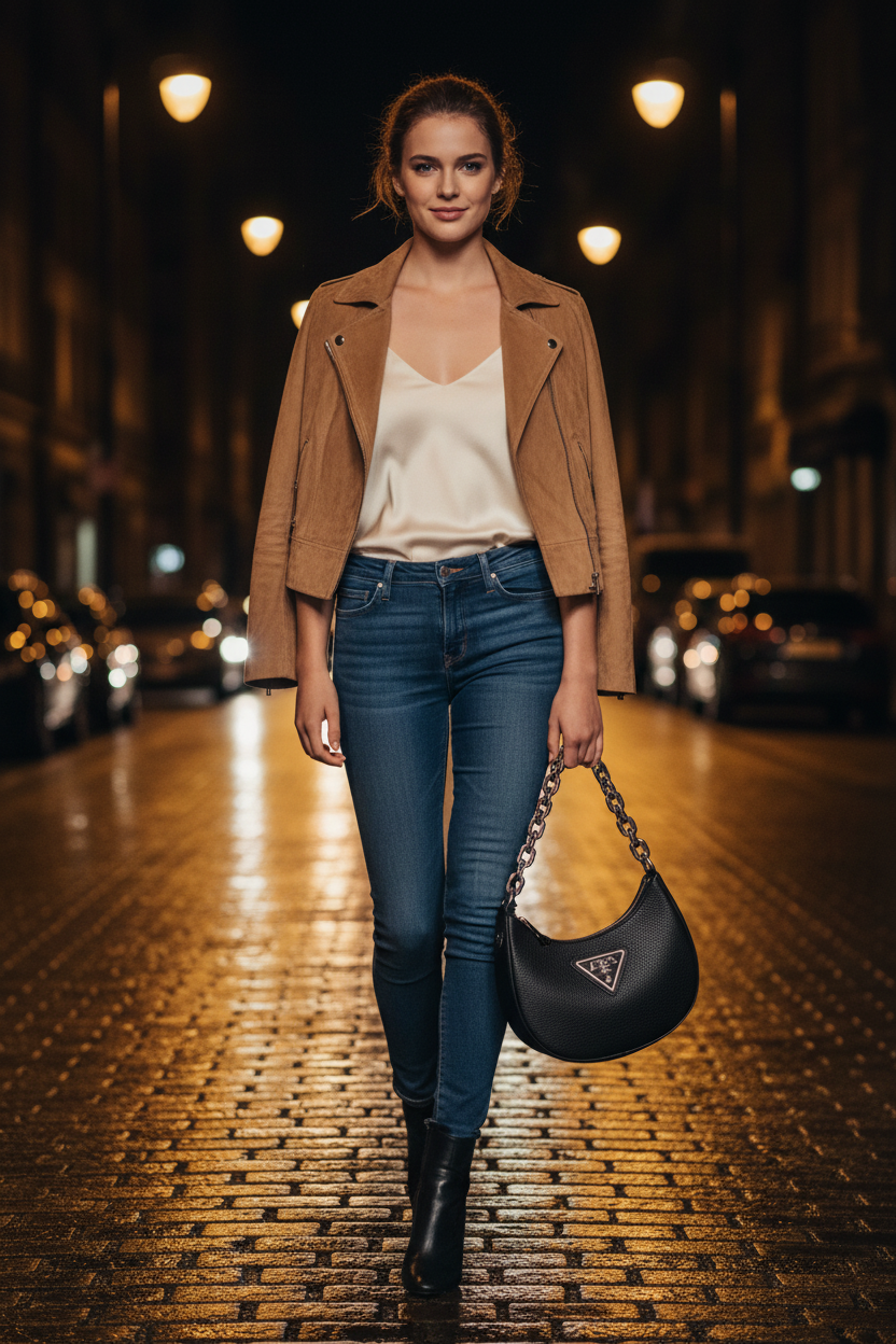 Guess Jeans svart handväska för kvinnor