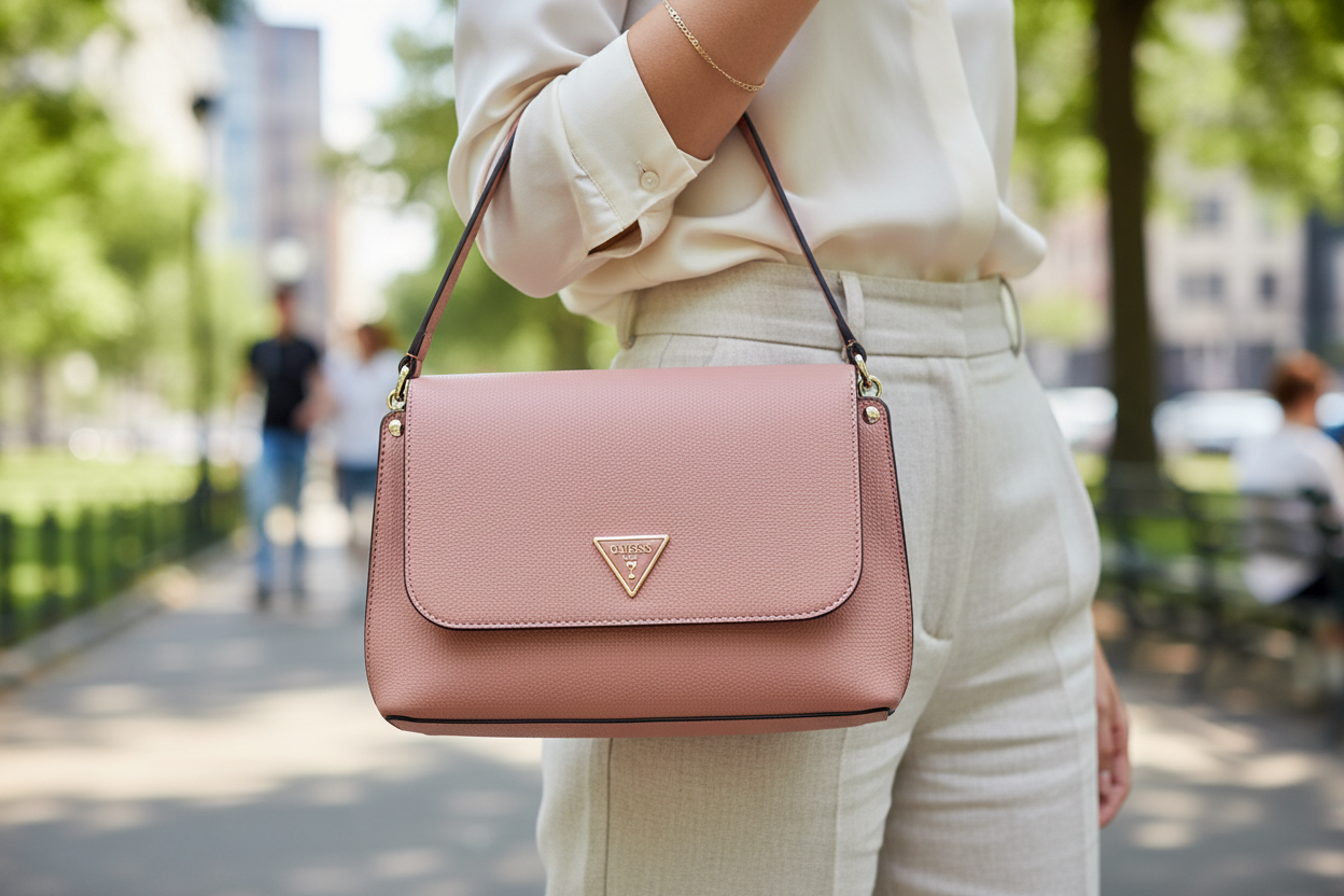 Guess Jeans Rosa Damväska