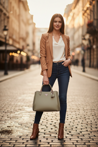 Guess Jeans Verde Damhandväska