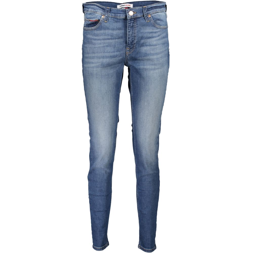 Tommy Hilfiger Blå bomulls skinny jeans för kvinnor