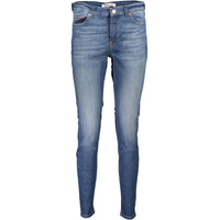 Tommy Hilfiger Blå bomulls skinny jeans för kvinnor