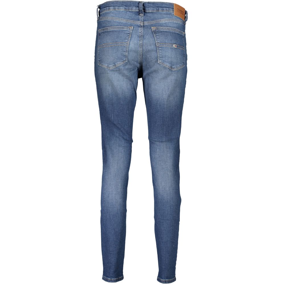 Tommy Hilfiger Blå bomulls skinny jeans för kvinnor