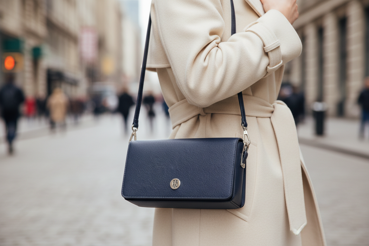 Tommy Hilfiger Blå Polyuretan Damväska