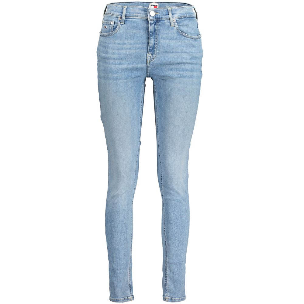 Tommy Hilfiger Azzurro Cotton Skinny Jeans för kvinnor