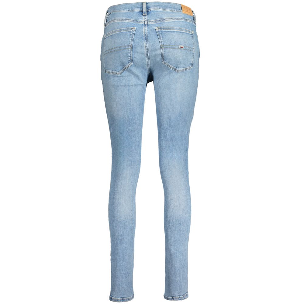 Tommy Hilfiger Azzurro Cotton Skinny Jeans för kvinnor
