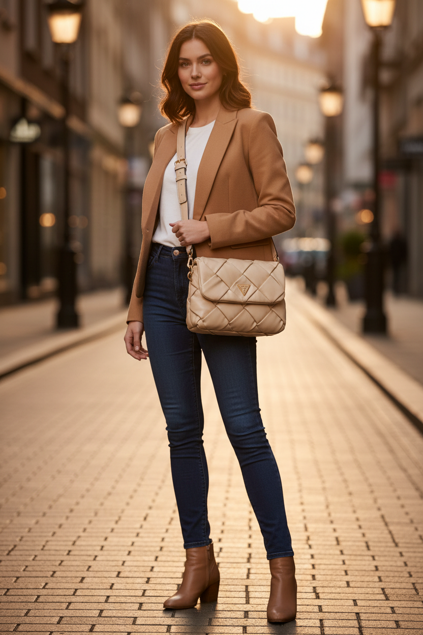 Guess Jeans Rosa Dam Ryggsäck