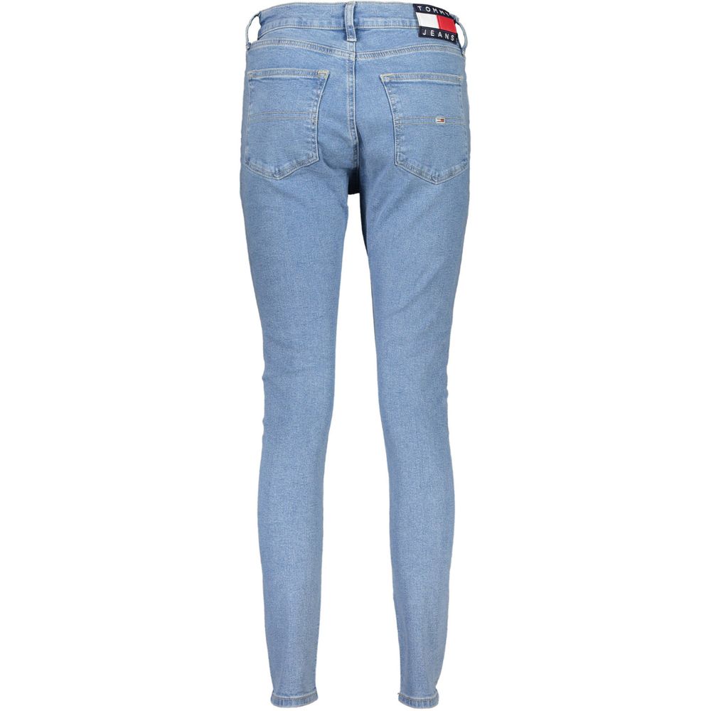 Tommy Hilfiger Azzurro bomullsjeans för kvinnor