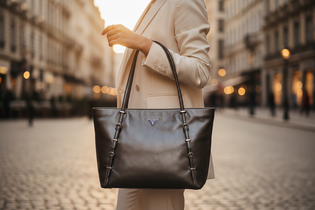 Guess Jeans svart handväska för kvinnor