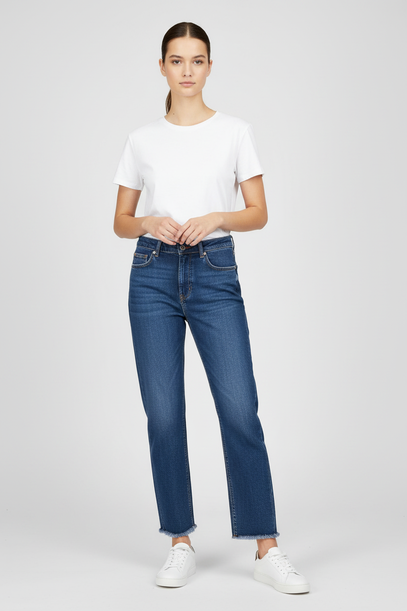 Tommy Hilfiger Blå bomullsjeans för kvinnor