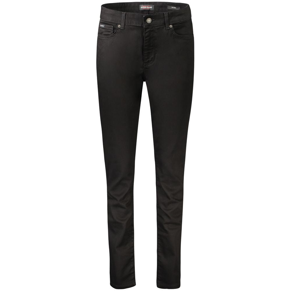 Guess Jeans Nero Cotton Dam Skinny Jeans