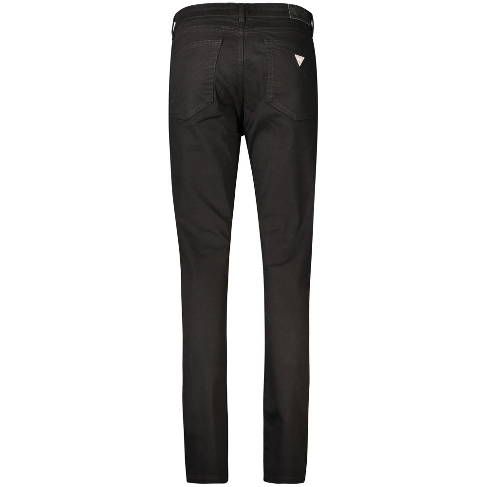 Guess Jeans Nero Cotton Dam Skinny Jeans