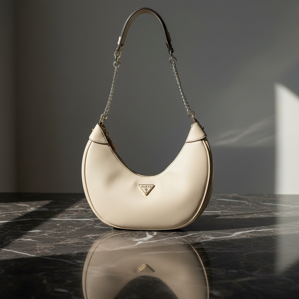 Guess Jeans Beige Polyuretan Damväska