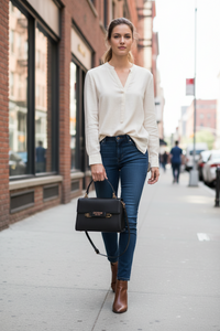 Guess Jeans svart handväska för kvinnor