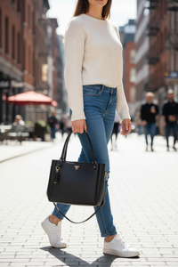 Guess Jeans Nero Damväska