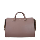 Burberry grå läderhandväska